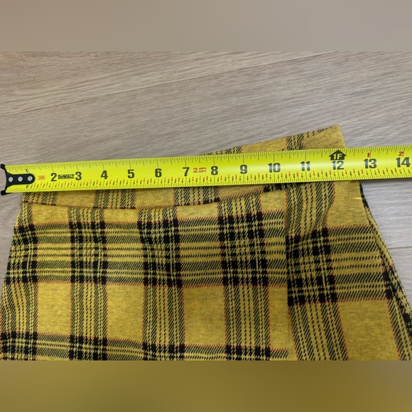 Bundle Brown Corduroy and Yellow Plaid Skorts Size Small - Picture 5 of 8